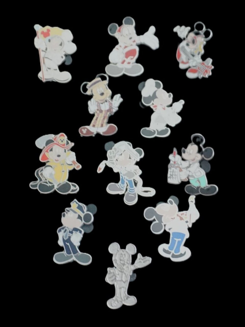Disney Pin Trading 11 Pin Lot Featuring Disney Career Mickey (014)